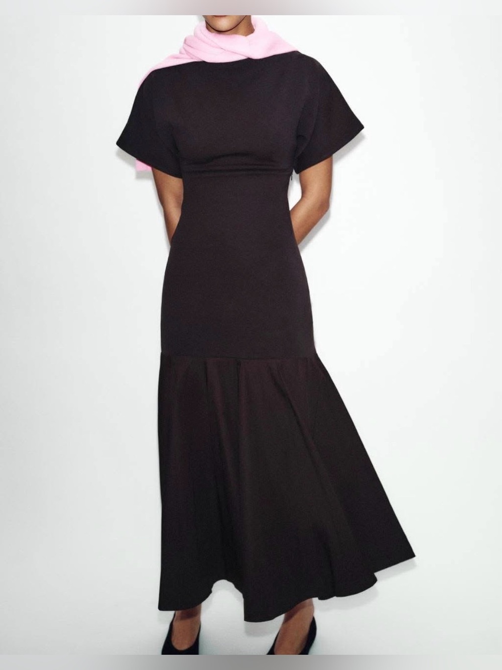 Nwt- zara- combination dress- M